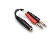 Stereo Y Cable 1 4 TRSF To Dual 1 4 TS