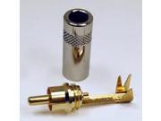 Gold RCA Type Phono Plug