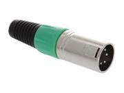 XLR Plug 4Pin Green