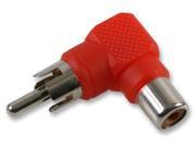 RCA Adapter 90 Degree Red