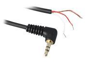 3Ft 3.5mm Audio 2 Cond Scrn 3.5mm Plug To Bare Ends