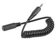 15Ft 3.5mm Stereo Extension Ca M To F Nickle CoiLED