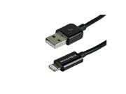 3ft MFi Certified Lightning™ to USB Charge Sync Cable for iPad® iPhone® and iPod® Black