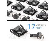 Magazi 1 4 turn Quick Release Fastener Motorcycle Scooter Fairing clip on 17mm 10 Pieces Black
