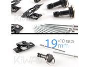 Magazi 1 4 turn Quick Release Fastener Motorcycle Scooter Fairing rivet on 19mm 10 Pieces Black