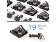 Magazi 1 4 turn Quick Release Fastener Motorcycle Scooter Fairing clip on 19mm 10 Pieces Black