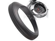 KiWAV for 5 speedometer gauge tank mounted cover trim ring bezel aluminum visor style black for Harley Davidson