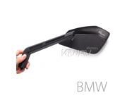 Magazi mirrors CNC aluminum Cleaver black 10mm x 1.5 pitch for BMW motorcycle