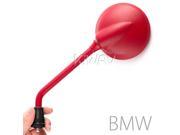 Magazi mirrors steel metal Roundie round shape red for BMW M10 x 1.5 pitch