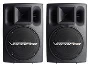 VocoPro PV 802 Pro 400W Powered Speakers Pair New