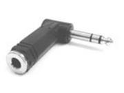 Adapter 1 4 Stereo F to RT Angle 1 4 Stereo M Cable Adapter