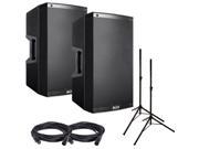 Alto TS215 Powered Speaker Bundle w Stands Cables