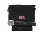 Gemini DJ VHF 01M Wireless Handheld Microphone w Gator Cases Bag
