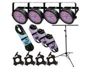 Chauvet SlimPAR 56 4 Pack with Light Stand