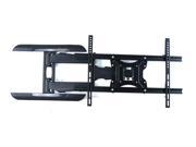 Homemounts HM103A Double Stud Steel Low Profile Articulating LCD LED TV Wall Mount Bracket for 37 60 TV Black