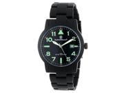 Smith Wesson Mens SWW 167 Round Black Face with Black Stainless Steel Strap