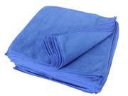 Eurow Microfiber 14 x 14in 300 GSM Cleaning Towels 25 Pack Blue