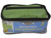 Eurow Microfiber Detailing Kit 5 Pieces Plus Bag