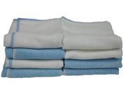 Eurow Microfiber 14in x 14in 230 GSM Cleaning Towels 2 Colors 8 Pack