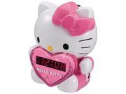 Hello Kitty KT2064 AM FM Projection Clock Radio with Battery Back Up