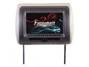 Farenheit HRD 71CC Universal Replacement Headrest Preloaded w DVD Player 7 LCD