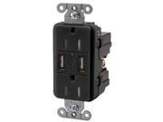 USB Charger Receptacle Black