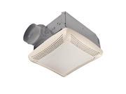 Nutone 763 50 CFM Fan Light with Transparent Polymeric Lens and Resin Grille; 100 watt Incandescent Lighting