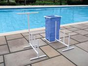Pool Side Organizer With Hampers for Swimming Pool Floats and Water Toys