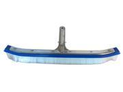 Swimming Pool Cleaning Curved Brush 18 with Aluminum Back and Nylon Bristles