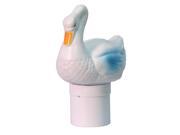 Floating Chlorine Bromine Dispenser for Swimming Pools Shaped as a Swan