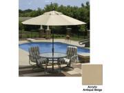 9 Autotilt Octagon Beige Market Umbrella