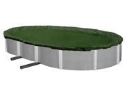 Winter Pool Cover Above Ground 16X28 Ft Oval Arctic Armor 12 Yr Warr. w Clips
