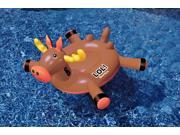 Swimline LOL 54 inch Moose Inflatable Ride On Toy for Swimming Pool