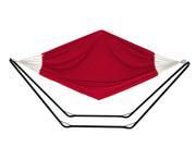 Bliss Oversized Hammock with 10ft Steel Stand Dark Red