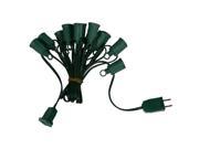 Vickerman C7 100 Socket 100 Feet String Green Wire Male Plug Only V471870