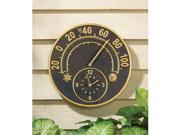 Whitehall Solstice Thermometer Clock French Bronze