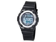 Montic Black gloss digital LCD multi function waterproof watch