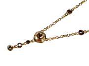 <Just Perfect>Champagne Gold Swarovski Crystal “Radiant Beauty? Necklace 18?