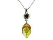 <Just Perfect>Champagne Gold Swarovski Crystal “Fortune? Pendant. 16?