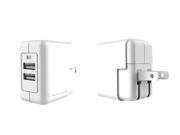 Mental Beats Dual USB 2.1 AMP White Home Charger 00579