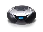 Axess Portable CD MP3 Boombox with AM FM Stereo and Aux Input