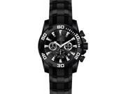 Invicta Men s Pro Diver Chrono 100m Black Stainless Steel Silicone Watch 22338