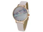 Geneva Women s Analog Marbleized Dial With Leather Band 10031 Pink