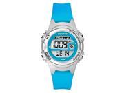 Timex Women s Marathon Digital Mid Size Blue Silver Resin Strap Watch TW5K969