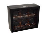 Wolf Designs Roadster 6 Module Watch Winder with Cover