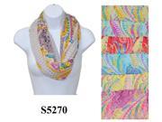 12 Pieces Wholesale Lot Women Lady Infinity Fashion Scarf Paisley Flower Color Block Chunk Circle Double Loop Wrap. S5270