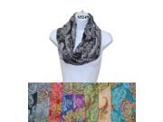 12 Pieces Wholesale Lot Women Lady Girls Infinity Scarf Flower Color Circle Double Loop Wrap. S5249