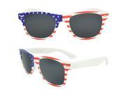 MLC Eyewear St. Augustine Party Fashion Sunglasses White United States American Flag