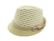 Faddism Fashion Fedora Hat in Beige