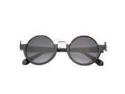 MLC Eyewear Beverly Round Fashion Sunglasses Black silver